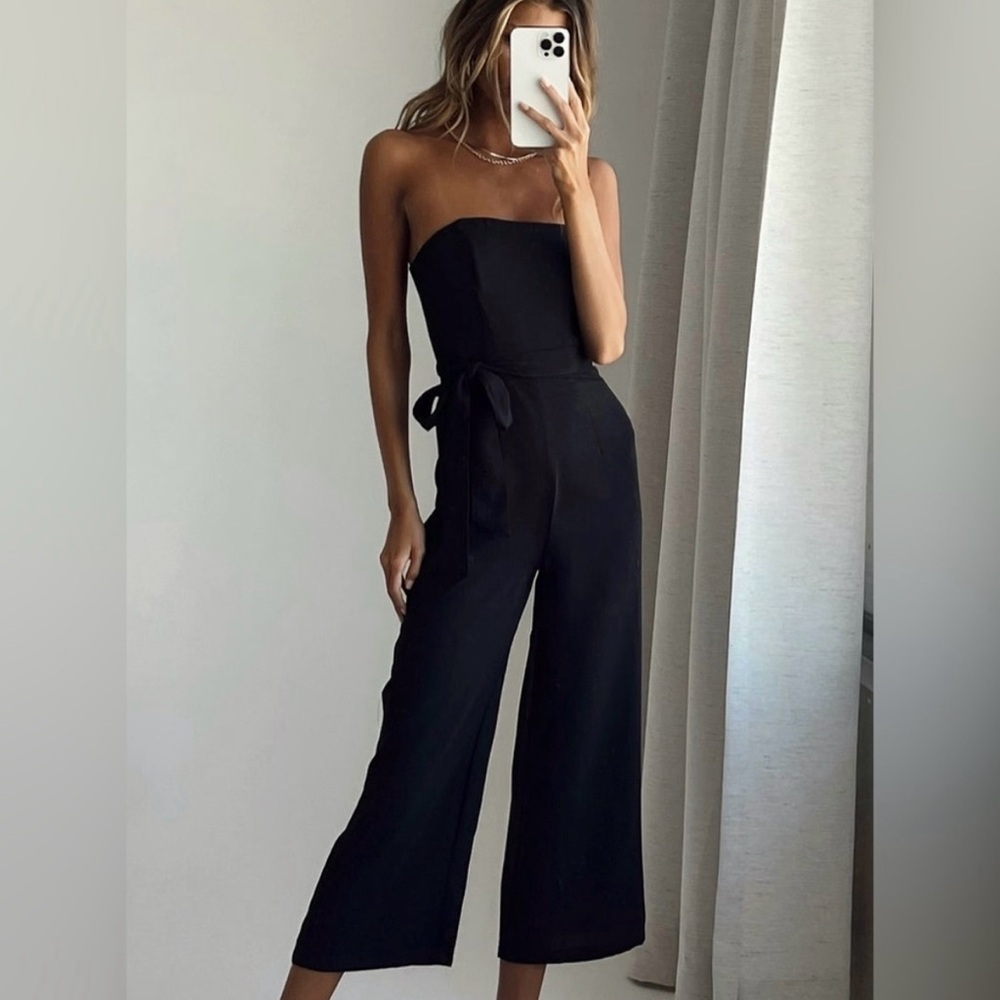 Princess‎ Polly The Kit Jumpsuit in Black Size 4